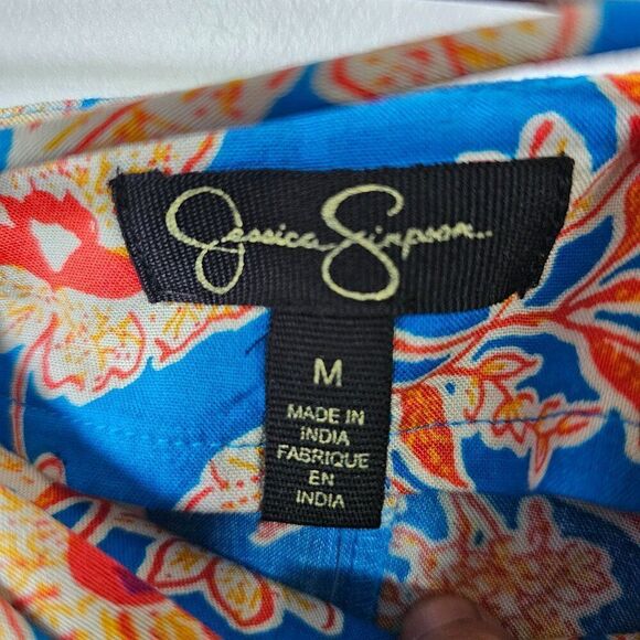 NWT JESSICA SIMPSON TOP & SKIRT PAIR FLORAL SUMMER OUTFIT SIZE M / L - Picture 5 of 16